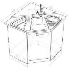 Кухонный гарнитур Лариса оптима 2 1500х1300 мм в Елабуге - elabuga.mebel24.online | фото 15