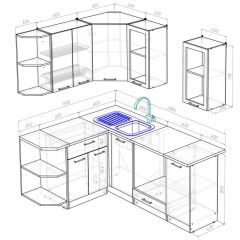 Кухонный гарнитур Лариса прайм 3 1500х2000 мм в Елабуге - elabuga.mebel24.online | фото 2