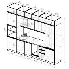 Кухонный гарнитур Лоретта люкс 3000 мм в Елабуге - elabuga.mebel24.online | фото 2