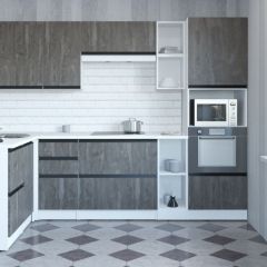 Кухонный гарнитур Ноктюрн мега прайм 1500х2700 мм в Елабуге - elabuga.mebel24.online | фото