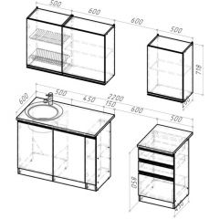 Кухонный гарнитур Симфония стандарт 1600 мм в Елабуге - elabuga.mebel24.online | фото 2