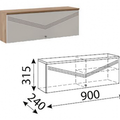 Лимба (гостиная) М10 Шкаф навесной малый в Елабуге - elabuga.mebel24.online | фото