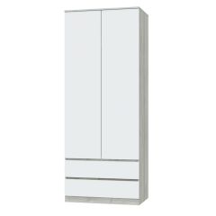 ЛОРИ Спальный гарнитур модульный (дуб серый/белый) в Елабуге - elabuga.mebel24.online | фото 6