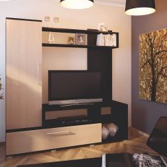 Мини-стенка Линда (венге/дуб млечный) в Елабуге - elabuga.mebel24.online | фото 2