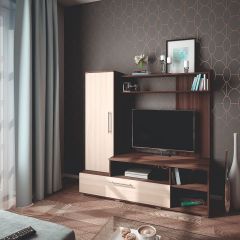 Мини-стенка Линда (ясень шимо темный/светлый) в Елабуге - elabuga.mebel24.online | фото