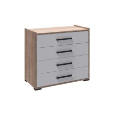 Модульная Спальня Соната (Белый/Дуб Крафт Золотой) в Елабуге - elabuga.mebel24.online | фото 2