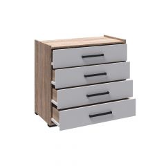 Модульная Спальня Соната (Белый/Дуб сонома) в Елабуге - elabuga.mebel24.online | фото 8