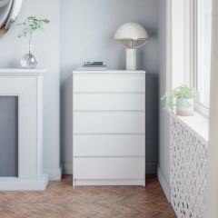 МОРИ МК 700.5 Комод (белый) в Елабуге - elabuga.mebel24.online | фото