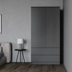 МОРИ МШ 900.1 Шкаф (графит) в Елабуге - elabuga.mebel24.online | фото 2