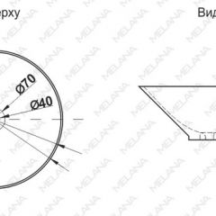 Накладная раковина melana mln-7020-b1+b18 (t4006hb1+b18 ) (сине-черная) в Елабуге - elabuga.mebel24.online | фото 2