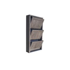Обувница Комфорт Ф 002 Фасад 3D Гармонь ребро (3 секции) в Елабуге - elabuga.mebel24.online | фото