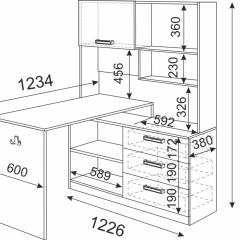 Подростковая Волкер (модульная) в Елабуге - elabuga.mebel24.online | фото 23