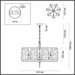 Подвесная люстра Odeon Light Elegante 4878/7 в Елабуге - elabuga.mebel24.online | фото 4