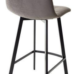Полубарный стул CHILLI-QB SQUARE графит #14, велюр / черный каркас (H=66cm) М-City в Елабуге - elabuga.mebel24.online | фото 2