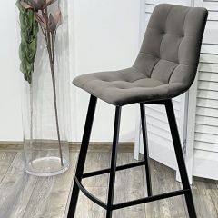 Полубарный стул CHILLI-QB SQUARE графит #14, велюр / черный каркас (H=66cm) М-City в Елабуге - elabuga.mebel24.online | фото 4