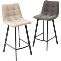 Полубарный стул CHILLI-QB SQUARE графит #14, велюр / черный каркас (H=66cm) М-City в Елабуге - elabuga.mebel24.online | фото 5