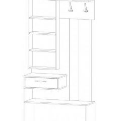 ИНФИНИТИ Прихожая (Секция с зеркалом + 2 шкафа-пенала) в Елабуге - elabuga.mebel24.online | фото 6