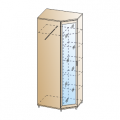 Прихожая Мелисса композиция 10 (Гикори Джексон светлый) в Елабуге - elabuga.mebel24.online | фото 6