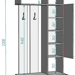 Прихожая с зеркалом V1_M в Елабуге - elabuga.mebel24.online | фото 2