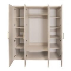 Шкаф 4-х ств с зеркалами Мокко (бежевый) в Елабуге - elabuga.mebel24.online | фото 2