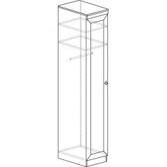Шкаф для одежды №614 Инна Денвер темный в Елабуге - elabuga.mebel24.online | фото 3