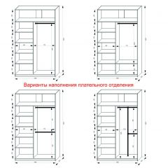 Шкаф-купе 1400 серии SOFT D1+D3+B2+PL1 (2 ящика+1штанга) профиль «Графит» в Елабуге - elabuga.mebel24.online | фото 7