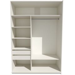 Шкаф-купе 1400 серии SOFT D6+D4+B2+PL2 (2 ящика+1штанга+1 полка) профиль «Капучино» в Елабуге - elabuga.mebel24.online | фото 2