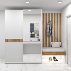 Шкаф-купе 1400 серии SOFT D6+D4+B2+PL2 (2 ящика+1штанга+1 полка) профиль «Капучино» в Елабуге - elabuga.mebel24.online | фото 5