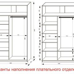 Шкаф-купе 1400 серии SOFT D8+D2+B2+PL4 (2 ящика+F обр.штанга) профиль «Графит» в Елабуге - elabuga.mebel24.online | фото 8