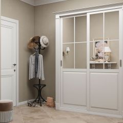 Шкаф-купе 1500 серии NEW CLASSIC K4+K4+B2+PL4 (2 ящика+F обр. штанга) профиль «Капучино» в Елабуге - elabuga.mebel24.online | фото