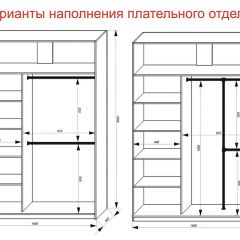 Шкаф-купе 1600 серии SOFT D6+D6+B2+PL3 (2 ящика+2штанги) профиль «Капучино» в Елабуге - elabuga.mebel24.online | фото 7