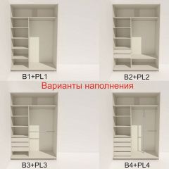 Шкаф-купе 1800 серии SOFT D1+D3+B2+PL1 (2 ящика+1штанга) профиль «Графит» в Елабуге - elabuga.mebel24.online | фото 5