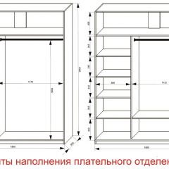 Шкаф-купе 1800 серии SOFT D6+D4+B2+PL2 (2 ящика+1штанга+1 полка) профиль «Капучино» в Елабуге - elabuga.mebel24.online | фото 8