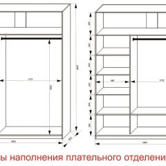 Шкаф-купе 1800 серии SOFT D6+D6+B2+PL3 (2 ящика+2штанги) профиль «Капучино» в Елабуге - elabuga.mebel24.online | фото 7