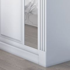 Шкаф-купе 2450 серии NEW CLASSIC K6Z+K1+K6+B22+PL2 (по 2 ящика лев/прав+1 штанга+1 полка) профиль «Капучино» в Елабуге - elabuga.mebel24.online | фото 5