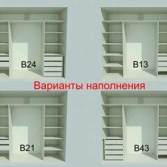Шкаф-купе 2450 серии NEW CLASSIC K6Z+K1+K6+B22+PL2 (по 2 ящика лев/прав+1 штанга+1 полка) профиль «Капучино» в Елабуге - elabuga.mebel24.online | фото 7