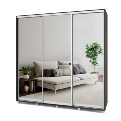 МАРТИН Шкаф-купе с зеркалами Венге (2200*450) М423 в Елабуге - elabuga.mebel24.online | фото
