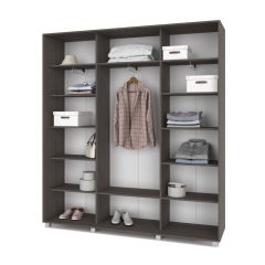 МАРТИН Шкаф-купе с зеркалом Анкор темный (2000*450) М402 в Елабуге - elabuga.mebel24.online | фото 2