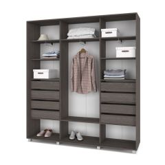 МАРТИН Шкаф-купе с зеркалом Анкор темный (2000*450) М402 в Елабуге - elabuga.mebel24.online | фото 4