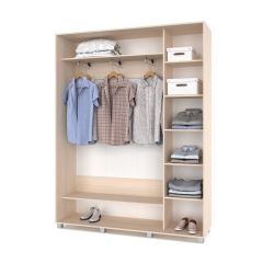 РОЛАНД Шкаф-купе Млечный дуб (450*1700) Р471 в Елабуге - elabuga.mebel24.online | фото 3