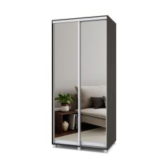 РОЛАНД Шкаф-купе с зеркалами Венге (450*1000) Р403 в Елабуге - elabuga.mebel24.online | фото