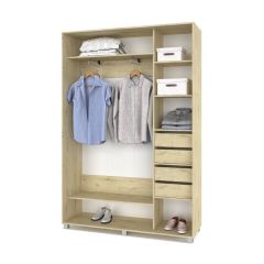 РОЛАНД Шкаф-купе с зеркалом Ирландский дуб (450*1300) Р432 в Елабуге - elabuga.mebel24.online | фото 5