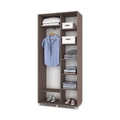 РОЛАНД Шкаф-купе с зеркалом Шимо темный (450*1000) Р402 в Елабуге - elabuga.mebel24.online | фото 3