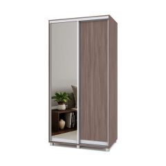 РОЛАНД Шкаф-купе с зеркалом Шимо темный (450*1100) Р412 в Елабуге - elabuga.mebel24.online | фото 2