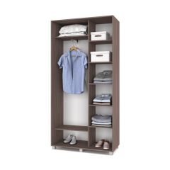 РОЛАНД Шкаф-купе с зеркалом Шимо темный (450*1100) Р412 в Елабуге - elabuga.mebel24.online | фото 3