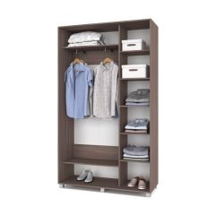 РОЛАНД Шкаф-купе с зеркалом Шимо темный (450*1300) Р432 в Елабуге - elabuga.mebel24.online | фото 3