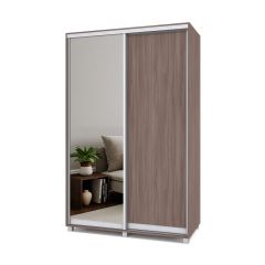 РОЛАНД Шкаф-купе с зеркалом Шимо темный (450*1400) Р442 в Елабуге - elabuga.mebel24.online | фото 2