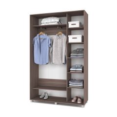 РОЛАНД Шкаф-купе с зеркалом Шимо темный (450*1400) Р442 в Елабуге - elabuga.mebel24.online | фото 3