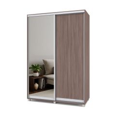 РОЛАНД Шкаф-купе с зеркалом Шимо темный (450*1500) Р452 в Елабуге - elabuga.mebel24.online | фото 2