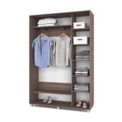 РОЛАНД Шкаф-купе с зеркалом Шимо темный (450*1500) Р452 в Елабуге - elabuga.mebel24.online | фото 3